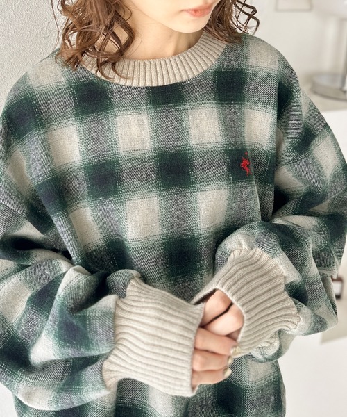 「classicalelf」 長袖カットソー MEDIUM ブルー レディース_画像5