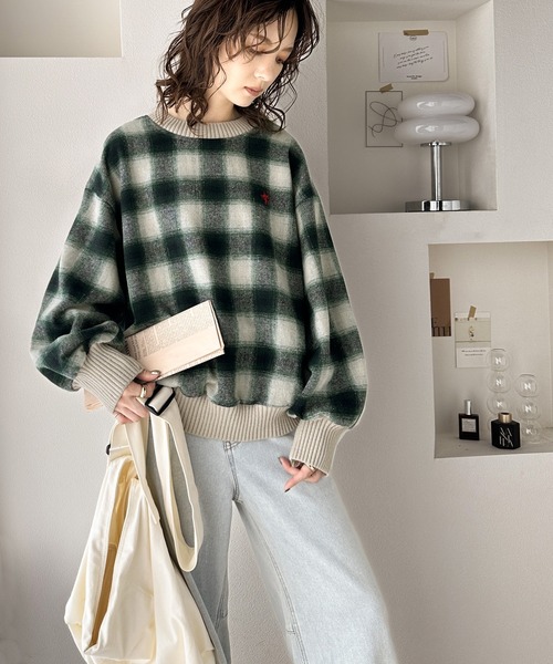 「classicalelf」 長袖カットソー MEDIUM ブルー レディース_画像6
