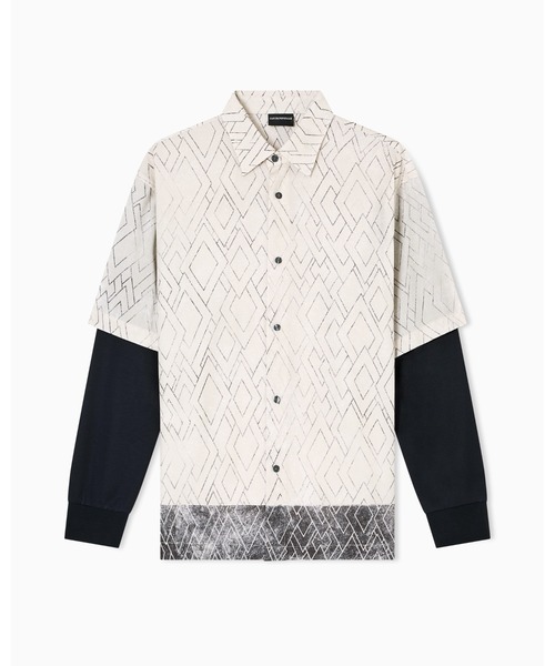 【新品未使用タグ付き】エンポリオアルマーニ　ホワイトシャツ　6A（118cm） ARMANI EXCHANGE 【並行輸入品】アルマーニ エクスチェンジ T
