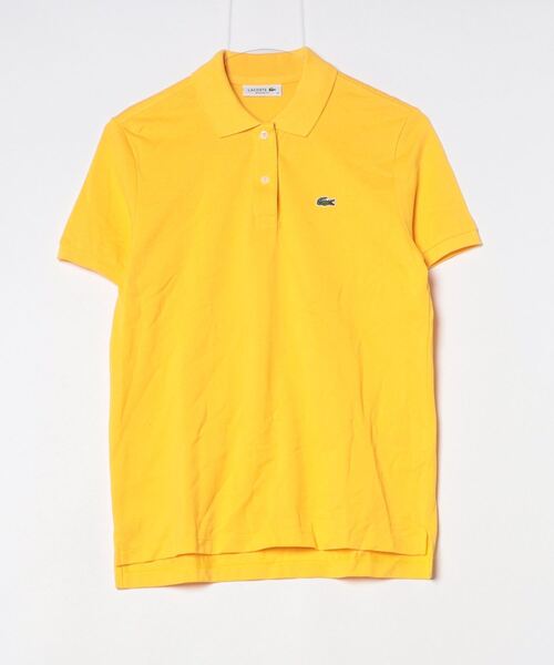 「LACOSTE」 半袖ポロシャツ 34 イエロー レディース