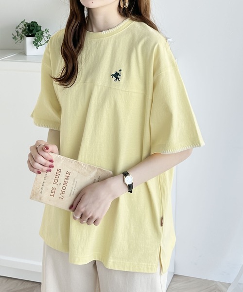「Java」 半袖Tシャツ SMALL イエロー レディース