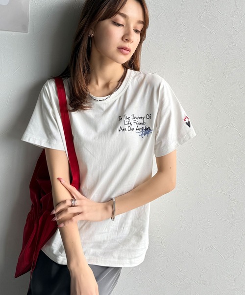 「classicalelf」 半袖Tシャツ MEDIUM アイボリー レディース