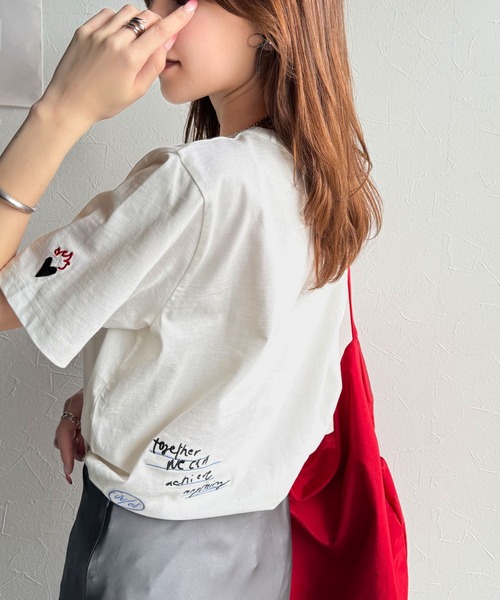 「classicalelf」 半袖Tシャツ MEDIUM アイボリー レディース