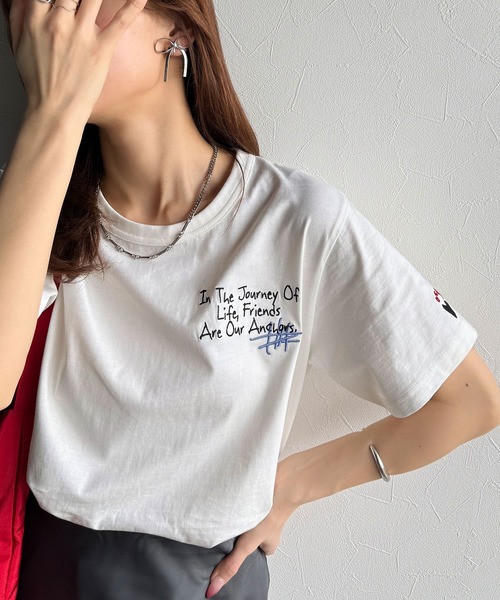 「classicalelf」 半袖Tシャツ MEDIUM アイボリー レディース
