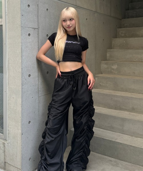 KsG tシャツ kirakira cropped logo tops レディース メンズ