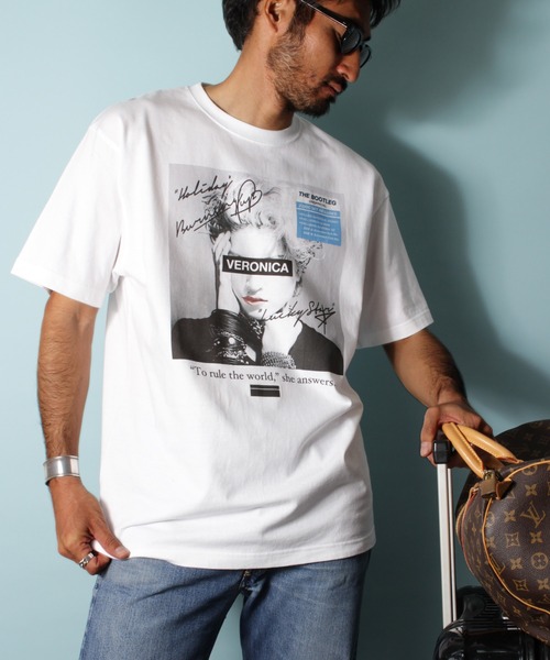 「LIBERTY CITY」 半袖Tシャツ 3 ホワイト メンズ