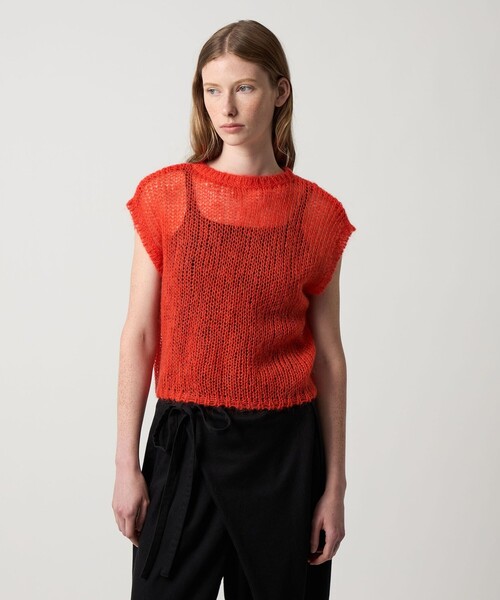 ベスト ジレ 「Steven Alan」モヘヤ ミックス ニット ベスト レディース