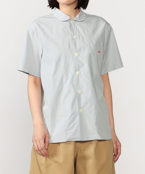 Danton 「DANTON」 半袖シャツ 34 ネイビー レディース