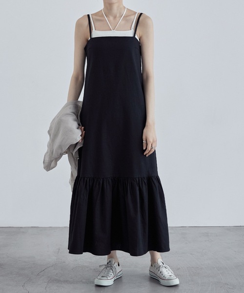 「etoll.」 キャミソールワンピース FREE アイボリー レディース_画像3