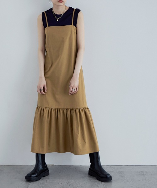 「etoll.」 キャミソールワンピース FREE アイボリー レディース_画像9