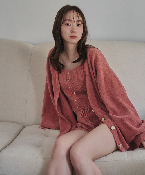 mideal パジャマ ルームウェア room wear cami × short pants