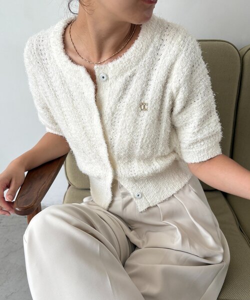 CAPRICIEUX LE'MAGE カーディガン モカ カシミア トップス CAPRICIEUX LE'MAGE カーディガン モカ カシミア トップス