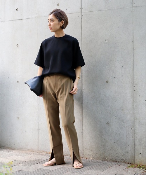 「CINOH」 半袖ブラウス FREE ブラック レディース_画像3