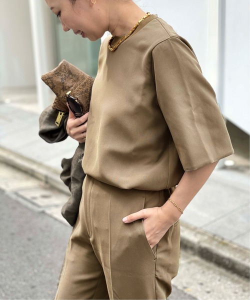 「CINOH」 半袖ブラウス FREE ブラック レディース_画像5