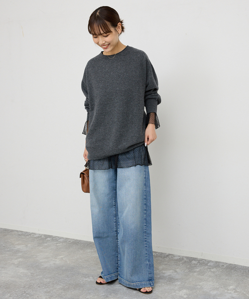 Spick＆Span（スピック アンド スパン） tシャツ チュールドット