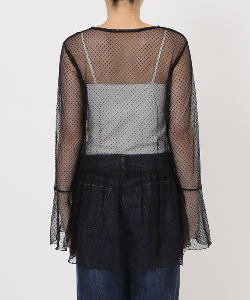 Spick＆Span（スピック アンド スパン） tシャツ チュールドット