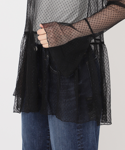 Spick＆Span（スピック アンド スパン） tシャツ チュールドット