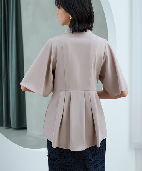 「RUIRUE BOUTIQUE」 半袖ブラウス M ブラック レディースの画像8