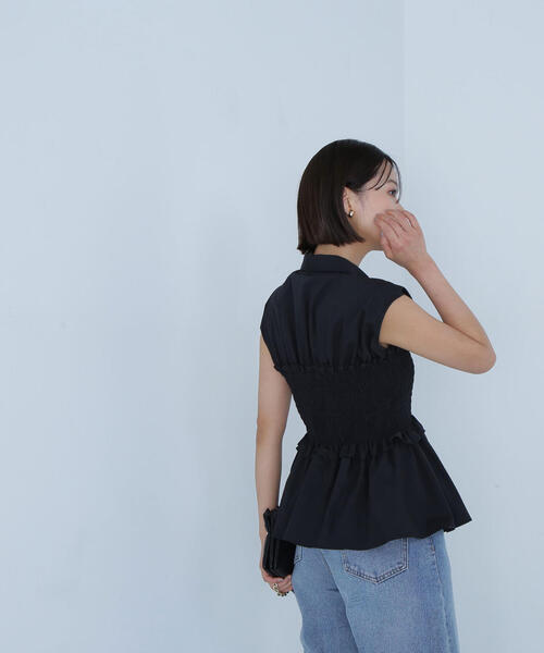 「NATURAL BEAUTY BASIC」 ノースリーブチュニック SMALL ラベンダー レディース_画像4