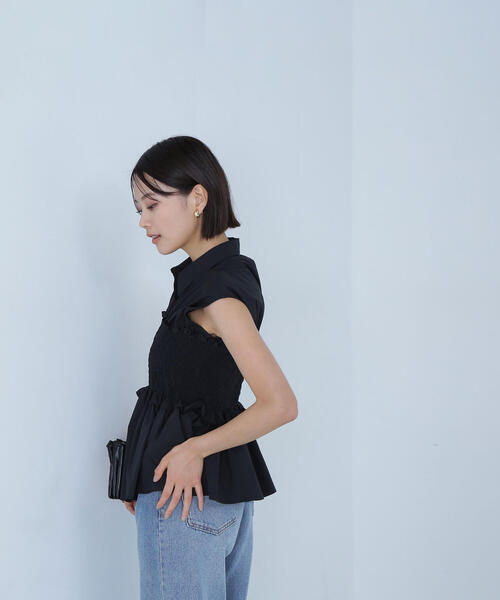 「NATURAL BEAUTY BASIC」 ノースリーブチュニック SMALL ラベンダー レディース_画像7
