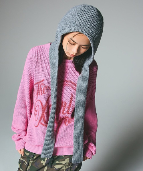X-girl（エックスガール） ニット帽 ニットキャップ STRAPPED KNIT
