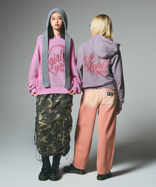 X-girl（エックスガール） ニット帽 ニットキャップ STRAPPED KNIT