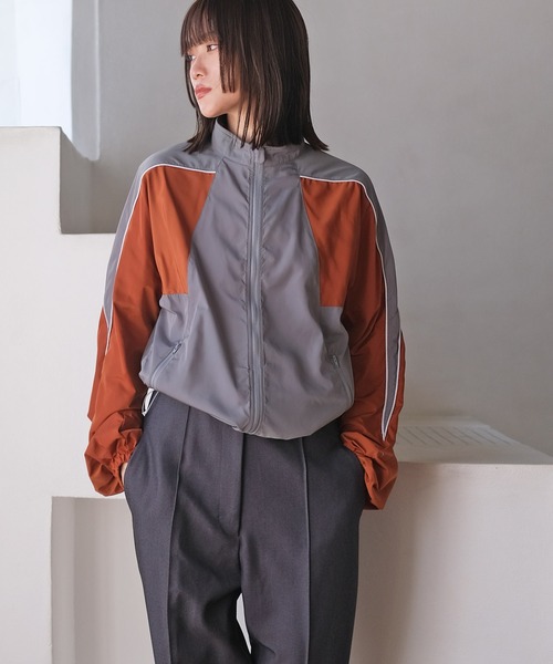 AKTE（アクテ） コート アウター コントラストトラックジャケット
