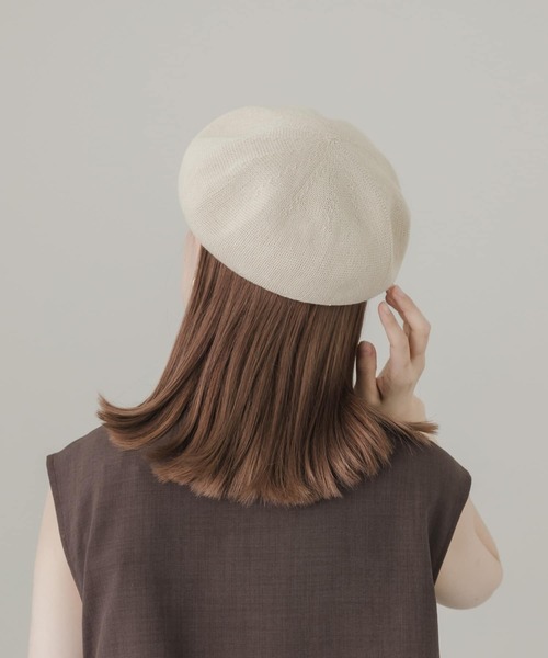 「SMELLY」 ベレー帽 - グレー レディース_画像2