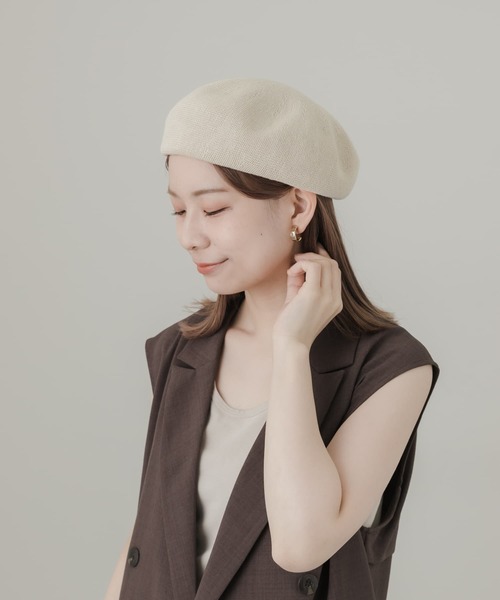 「SMELLY」 ベレー帽 - グレー レディース_画像3