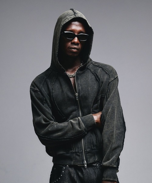 ANDER HUNK パーカー Overdyed Zip-up Parker / オーバーダイジップ