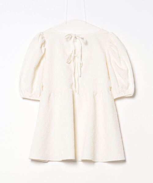 「INGNI」 半袖チュニック M ベージュ レディース_画像2