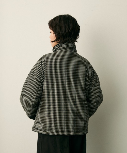 full/fill. ダウンコート ダウンジャケット reversible check boa puff