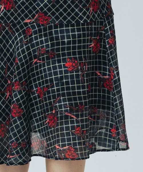 ローズバッド（ROSE BUD）/CREOLME/FLOWER PRINT SKIRT ROSE BUD（ローズバッド） スカート (CREOLME)FLOWER PRINT SKIRT