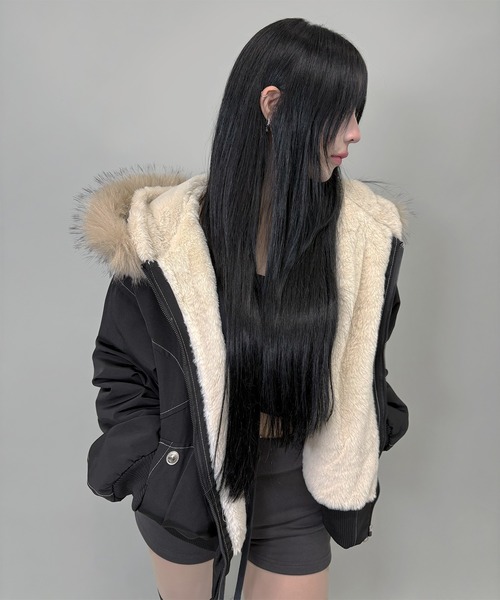FOLLOWIN（フォロウィン） ブルゾン アウター 「ファー取り外し可能