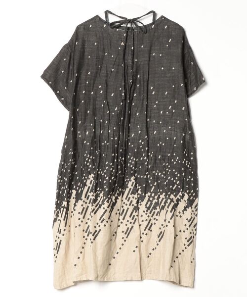 「conges payes ADIEU TRISTESSE」 半袖ワンピース 38 ブラック レディース_画像2