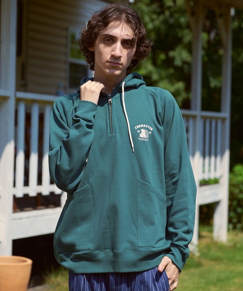 COB MASTER（コブマスター） パーカー 裏毛ハーフジップ プルPK