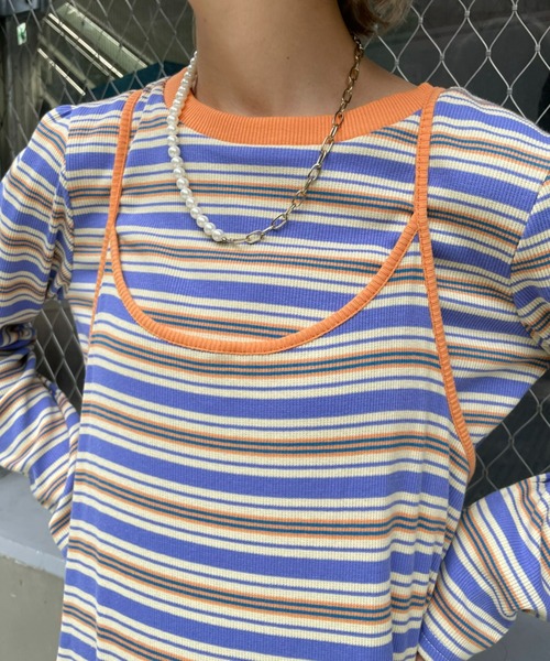 「HELLO.SANFRANCISCO」 キャミソールワンピース FREE グリーン レディース_画像5