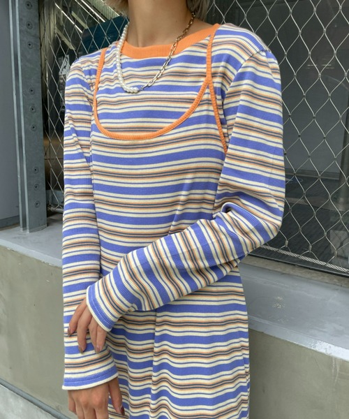 「HELLO.SANFRANCISCO」 キャミソールワンピース FREE グリーン レディース_画像7