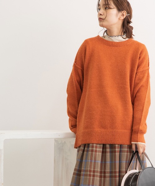 「POU DOU DOU」 長袖ニット 3 キナリ レディース_画像3