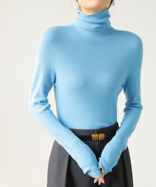 VIBGYOR ニット セーター 「EIZZ/アイズ」ハイゲージ タートルネック