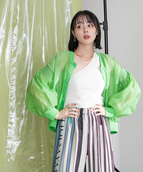 Eimee Law（エイミーロウ） カーディガン 38 パープル レディース