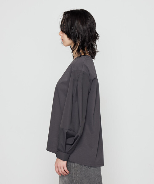 ギャバジン K．T（Gabardine K．T）/80ポンチ 袖パフカットソー Gabardine K.T（ギャバジンK.T） tシャツ 80ポンチ 袖パフカットソー