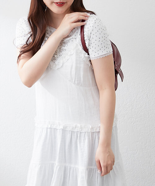 「continuer de NICE CLAUP」 キャミソールブラウス FREE ブラック レディース_画像5