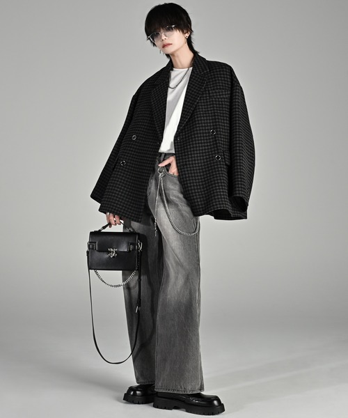 「ADRER」 テーラードジャケット M ブラック メンズ_画像8