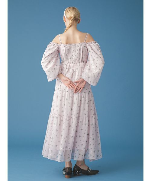 【美品】FURFUR / 素材ミックスレースドレス FURFUR（ファーファー） ドレス 2WAYオリジナルフローラルドレス