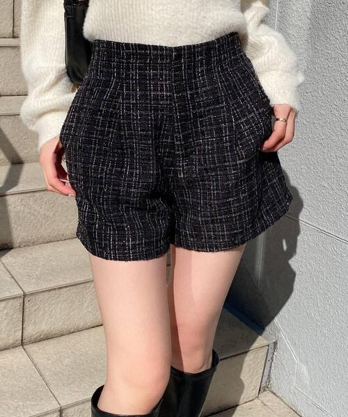 INGNI（イング） パンツ ツイードショートパンツ レディース