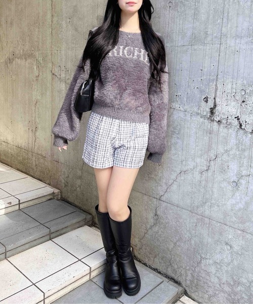 INGNI（イング） パンツ ツイードショートパンツ レディース