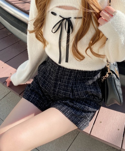 INGNI（イング） パンツ ツイードショートパンツ レディース