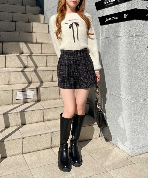 INGNI（イング） パンツ ツイードショートパンツ レディース