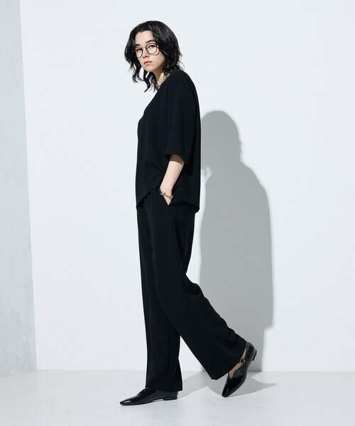 COMME CA（コムサ） ブラウス シャツ トリアセダブルクロス Tブラウス